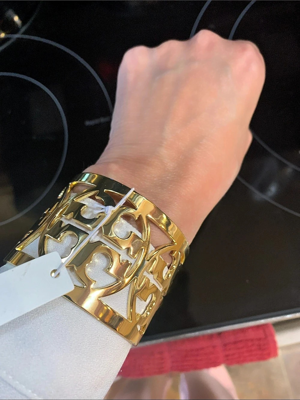 Tory Burch Logo Cuff Bracelet Gold Cuff Bracelet NWT